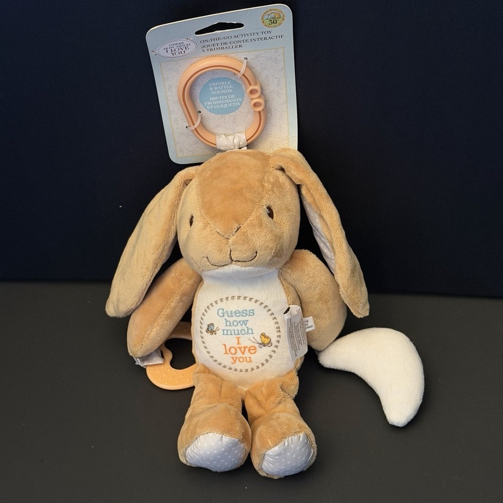 Guess How Much I Love You Plush Nutbrown Hare Rabbit On-The-Go Activity Toy 9"